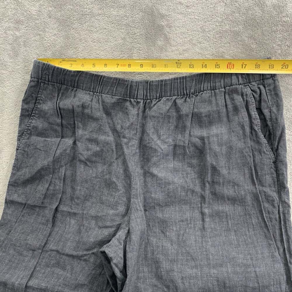 Eileen Fisher Pants Women 1X Pull On Faded Black Capsule Minimalist Linen Boho - Picture 6 of 11